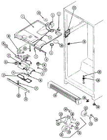 02 - Fresh Food Compartment parts for Maytag Refrigerator RTD19E0DAE from AppliancePartsPros.com