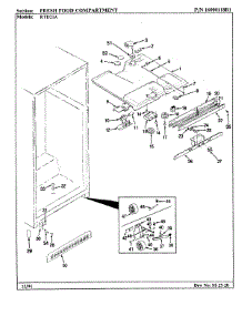 03 - Fresh Food Compartment parts for Maytag Refrigerator RTD21A / BH71C from AppliancePartsPros.com