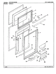 02 - Door (Inner) parts for Maytag Refrigerator RTD21A / AH71C from AppliancePartsPros.com