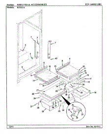07 - Shelves & Accessories parts for Maytag Refrigerator RTD21A / AH71C from AppliancePartsPros.com