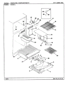 02 - Freezer Compartment parts for Maytag Refrigerator RTD21A / BH71B from AppliancePartsPros.com