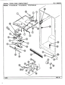 02 - Fresh Food Compartment parts for Maytag Refrigerator RTD21E0CAL / DE89B from AppliancePartsPros.com