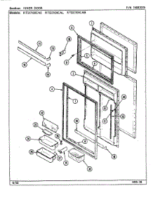 03 - Inner Door parts for Maytag Refrigerator RTD21E0CAL / DE89B from AppliancePartsPros.com