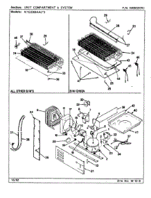 07 - Unit Compartment & System parts for Maytag Refrigerator RTD2300AAL / CH93A from AppliancePartsPros.com