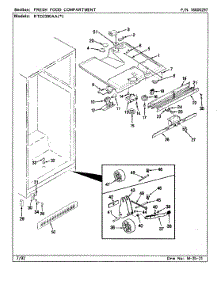 02 - Fresh Food Compartment parts for Maytag Refrigerator RTD2300AAL / CH93B from AppliancePartsPros.com