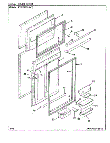 03 - Inner Door parts for Maytag Refrigerator RTD2300AAL / CH93B from AppliancePartsPros.com