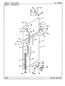 05 - Outer Door parts for Maytag Refrigerator RTD2300AAL / CH93B from AppliancePartsPros.com