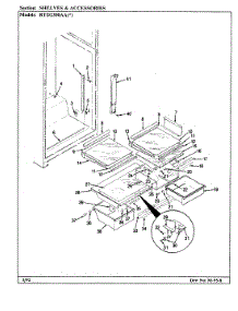 05 - Shelves & Accessories parts for Maytag Refrigerator RTD2300AAW / CH93A from AppliancePartsPros.com