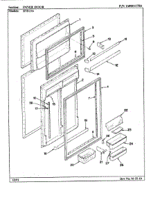 04 - Inner Door parts for Maytag Refrigerator RTD23A / BH93B from AppliancePartsPros.com