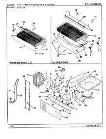08 - Unit Compartment & System parts for Maytag Refrigerator RTD23A / BH93B from AppliancePartsPros.com