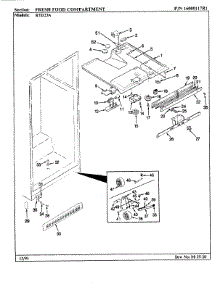 03 - Fresh Food Compartment parts for Maytag Refrigerator RTD23A / AH93D from AppliancePartsPros.com