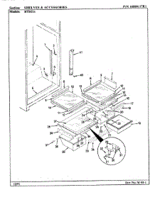 07 - Shelves & Accessories parts for Maytag Refrigerator RTD23A / AH93D from AppliancePartsPros.com