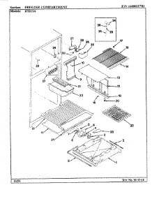 02 - Freezer Compartment parts for Maytag Refrigerator RTD23A / 9E16A from AppliancePartsPros.com