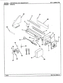 05 - Optional Ice Maker Kit parts for Maytag Refrigerator RTD23A / 9E16A from AppliancePartsPros.com