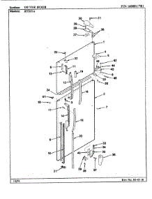 06 - Outer Door parts for Maytag Refrigerator RTD23A / 9E16A from AppliancePartsPros.com
