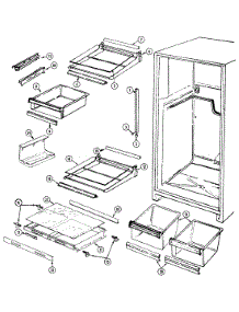 06 - Shelves & Accessories parts for Admiral Refrigerator RTDA218AAM from AppliancePartsPros.com