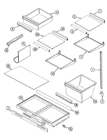 06 - Shelves & Accessories parts for Admiral Refrigerator RTEA198AAE from AppliancePartsPros.com