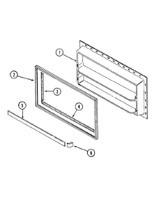02 - Freezer Inner Door parts for Maytag Refrigerator RTM1500DAE from AppliancePartsPros.com