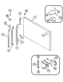 03 - Freezer Outer Door parts for Maytag Refrigerator RTM1500DAE from AppliancePartsPros.com