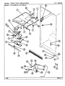 02 - Fresh Food Compartment parts for Maytag Refrigerator RTP1700CAE / DH32A from AppliancePartsPros.com
