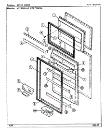 03 - Inner Door parts for Maytag Refrigerator RTP1700CAE / DH32A from AppliancePartsPros.com
