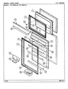 03 - Inner Door parts for Maytag Refrigerator RTP1900CAE / DH53A from AppliancePartsPros.com