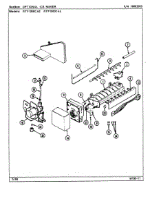 04 - Optional Ice Maker Kit (Rae3100aax) parts for Maytag Refrigerator RTP1900CAE / DH53A from AppliancePartsPros.com