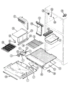 02 - Freezer Compartment parts for Maytag Refrigerator RTP1900DAE from AppliancePartsPros.com