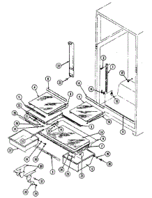 06 - Shelves & Accessories parts for Maytag Refrigerator RTP1900DAM from AppliancePartsPros.com