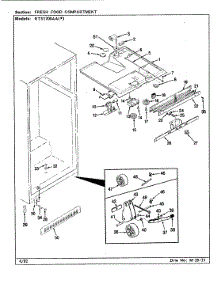 02 - Fresh Food Compartment parts for Maytag Refrigerator RTS1700AAL / CH21A from AppliancePartsPros.com