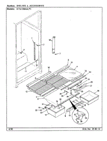 06 - Shelves & Accessories parts for Maytag Refrigerator RTS1700AAL / CH21A from AppliancePartsPros.com