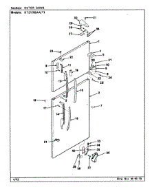 05 - Outer Door parts for Maytag Refrigerator RTS1700AAL / CH21B from AppliancePartsPros.com