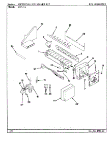 03 - Optional Ice Maker Kit parts for Maytag Refrigerator RTS17A / BH21C from AppliancePartsPros.com