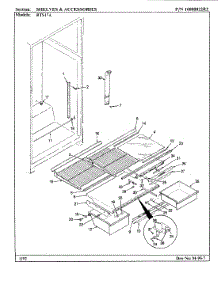 07 - Shelves & Accessories parts for Maytag Refrigerator RTS17A / BH21A from AppliancePartsPros.com