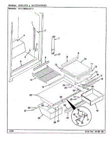 06 - Shelves & Accessories parts for Maytag Refrigerator RTS1900AAW / CH51A from AppliancePartsPros.com