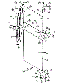 05 - Outer Door parts for Maytag Refrigerator RTS1900CAL from AppliancePartsPros.com