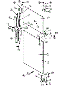 05 - Outer Door parts for Maytag Refrigerator RTS1900DAM from AppliancePartsPros.com