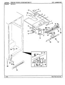 04 - Fresh Food Compartment parts for Maytag Refrigerator RTS19A / AH51E from AppliancePartsPros.com