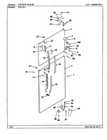 06 - Outer Door parts for Maytag Refrigerator RTS19A / BH51D from AppliancePartsPros.com
