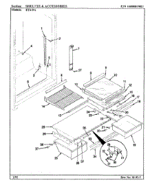 07 - Shelves & Accessories parts for Maytag Refrigerator RTS19A / BH51A from AppliancePartsPros.com