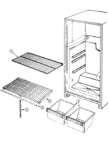 06 - Shelves & Accessories parts for Admiral Refrigerator RTSA194AAM from AppliancePartsPros.com