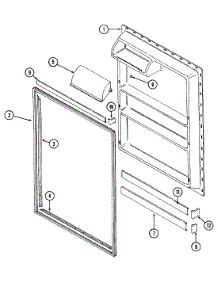 05 - Fresh Food Inner Door parts for Maytag Refrigerator RTT1700EAE from AppliancePartsPros.com
