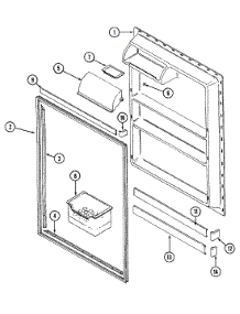 05 - Fresh Food Inner Door parts for Maytag Refrigerator RTT2100DAM from AppliancePartsPros.com