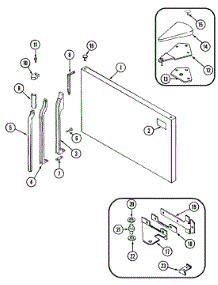 03 - Freezer Outer Door parts for Maytag Refrigerator RTV1900DAE from AppliancePartsPros.com