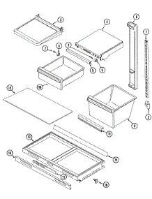 08 - Shelves & Accessories parts for Maytag Refrigerator RTV1900DAE from AppliancePartsPros.com