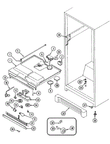 04 - Fresh Food Compartment parts for Maytag Refrigerator RTV2100DAE from AppliancePartsPros.com