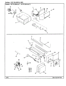 04 - Ice Maker & Bin parts for Maytag Refrigerator RTW2200AAL / CH89A from AppliancePartsPros.com