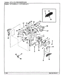 03 - Ice & Water Dispenser parts for Maytag Refrigerator RTW2200AAW / CH90B from AppliancePartsPros.com