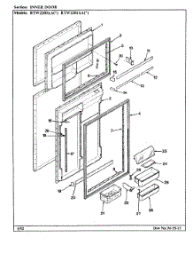 05 - Inner Door parts for Maytag Refrigerator RTW2200AAW / CH90B from AppliancePartsPros.com