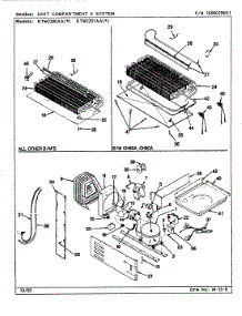08 - Unit Compartment & System parts for Maytag Refrigerator RTW2200AAW / CH90B from AppliancePartsPros.com